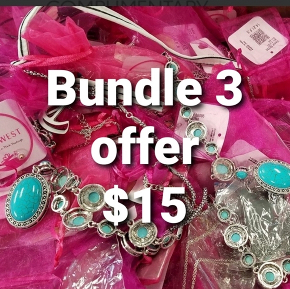 3/$15 NWT NadineWest 
Faux turquoise drop necklace - Picture 3 of 3